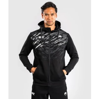 Abbildung von Venum UFC Authentic Fight Night 4.0 Replica MENS Hoodies FULL ZIP Sweatjacke, Herren, Größe: Large, Black
