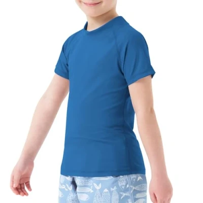 Abbildung von MEETWEE Boy&#039;s Swimsuit Rash Vest Swimming Shirts for Boys Long/Short Sleeve UPF 50+ Sun Protection Guard 5 15 Years