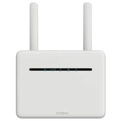 Abbildung von STRONG 4G+ LTE Router 1200 Mobiler Hotspot Bis zu 300 Mbps 4G / WLAN Ideal Für IPTV, HD Streaming, Gaming 4 Gigabit LAN Anschlüsse alle SIM Karten geeignet weiß