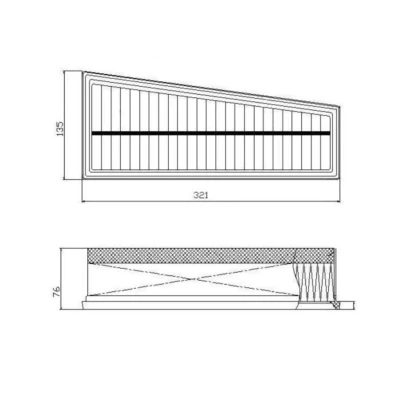 Abbildung von FEBI BILSTEIN 172766 Luftfilter 76 135 321 Filtereinsatz mit Vorfilter MERCEDES BENZ: E Class Saloon, T modell, S Saloon