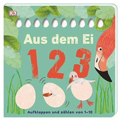 Abbildung von Aus dem Ei 1 2 3: Aufklappen und zählen von 10