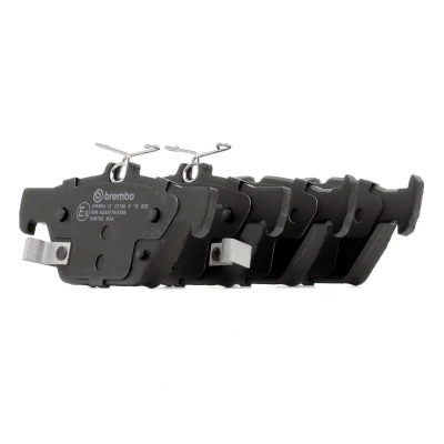 Abbildung von BREMBO P 78 026 Bremsbelagsatz mit akustischer Verschleißwarnung Anti Quietsch Blech ohne Zubehör SUBARU: XV II, Outback V, WRX Saloon