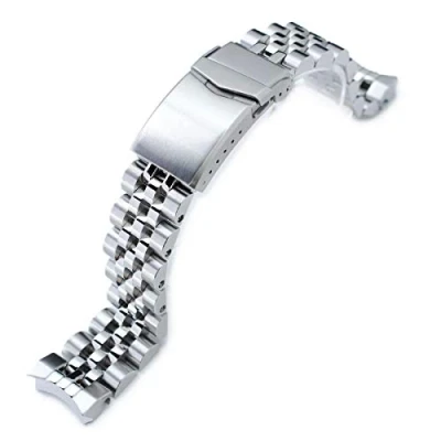 Abbildung von MiLTAT Edelstahl 316L 20mm Angus J Louis Uhrarmband für Seiko Sumo SBDC001, zweifarbig, V Schliesse SS201820B057(DE)