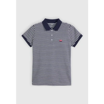 Abbildung von Levi&#039;s Poloshirt, Damen, Größe: Medium, Marigold stripe peacoat