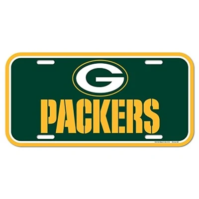 Abbildung von WinCraft NFL Green Bay Packers Nummernschild, Team Farbe, Kunststoff, Einheitsgröße