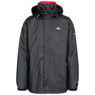Abbildung von Trespass Herren Fraser II Jacke Mit Einrollbarer Kapuze, Blau (Blue), S EU