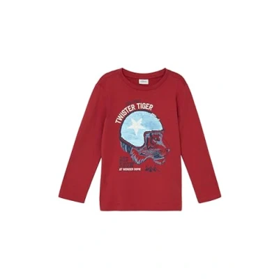 Abbildung von s.Oliver Junior Langarmshirt, mit Print und Wendepailletten, für Kids