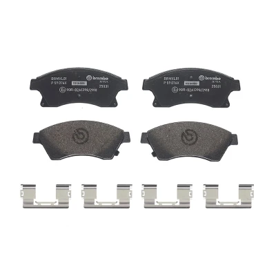 Abbildung von BREMBO P 59 076X Bremsbelagsatz mit akustischer Verschleißwarnung Anti Quietsch Blech Zubehör OPEL: Zafira C Tourer, Astra J Sports Tourer