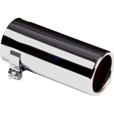 Abbildung von AUTO STYLE Endrohr Edelstahl rund 76mm Länge 170mm 50 60mm Anschluß