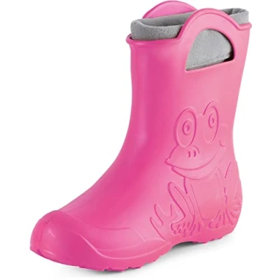 Abbildung von Ladeheid Damen federleichte Eva Gummistiefel Winter Regenschuhe gefüttert LA CA 12 (Rosa, 38/39 EU)