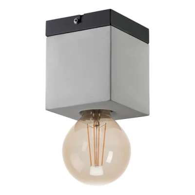 Abbildung von Eglo 43595 Deckenleuchte PRESTWICK 3 E27 1X40W schwarz grau L:9cm B:9cm H:11cm dimmbar