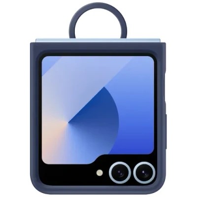 Abbildung von Samsung Galaxy Z Flip 6 Hülle Silikon Backcover/Soft Case Handyhülle Blau