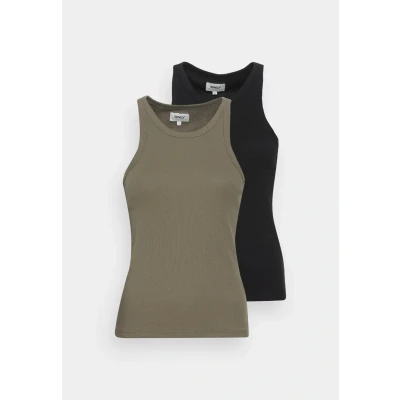 Abbildung von ONLY Onllindsay TANK 2 PACK Top, Damen, Größe: XS, Black/kalamata