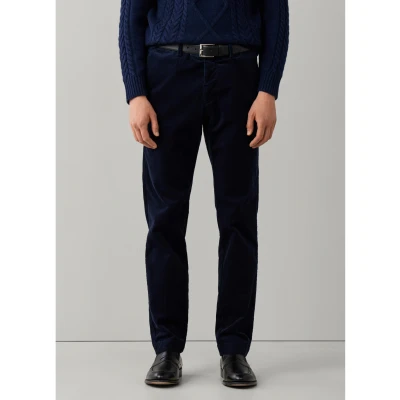 Abbildung von Hackett London für Herren. HM2100164 Chino-Hose Pigment Cord Marineblau (38/32), Lässig, Baumwolle