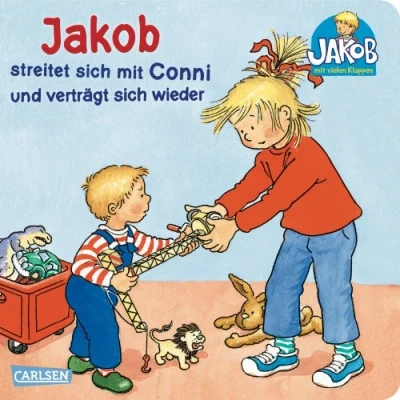 Abbildung von Jakob streitet sich mit Conni und verträgt wieder: Pappbilderbuch über Streit Versöhnung ab 2 Jahren (Kleiner Jakob)