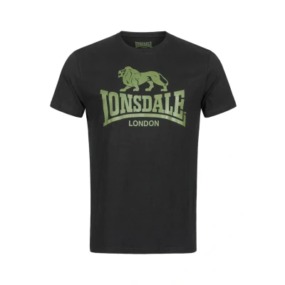 Abbildung von Lonsdale Normale Passform 2 PACK Bangor Tshirt print, Herren, Größe: Medium, Black olive