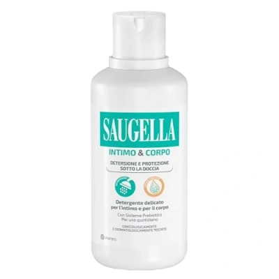 Abbildung von Saugella Unterwäsche &amp; Körper, Reinigung und Schutz unter der Dusche, Format 500 ml