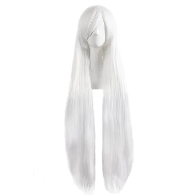 Abbildung von MapofBeauty 40 Zoll/100cm Lange Gerade Cosplay Kostüm Fashion Party Perücke (Wei)