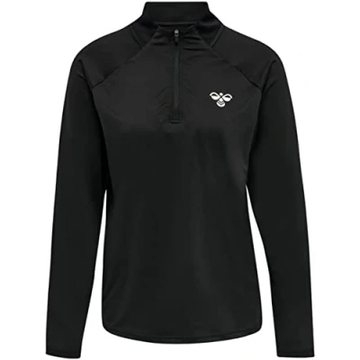 Abbildung von hummel Women&#039;s hmlGG12 Training 1/2 Zip Sweat Woman Sweatshirt, Black, XS
