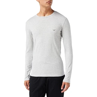 Abbildung von Emporio Armani Underwear Men&#039;s Basic Stretch Cotton T Shirt, Melange Grey, S