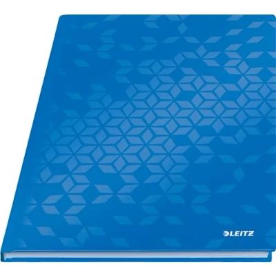 Abbildung von Leitz 46251036 Notizbuch WOW, A4, liniert, blau metallic