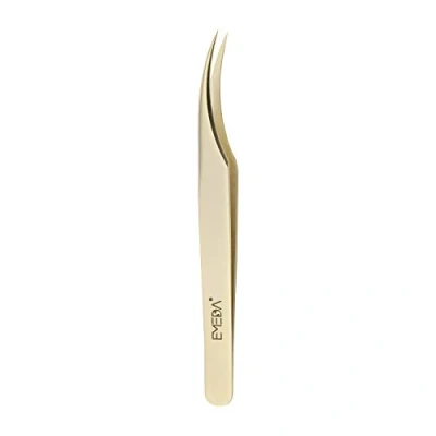 Abbildung von EMEDA Wimpern pinzette Wimpernpinzette für Wimpernverlängerung Professionelle goldene Präzisionspinzette Individuelles Wimpernpinzetten Set 3D 5D 6D Volume Eyelash Extension tweezers