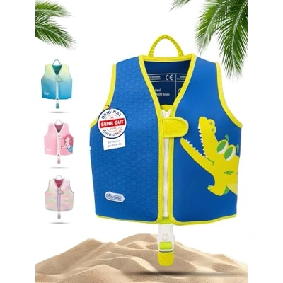 Abbildung von KIDVERSE Schwimmweste Kinder 2 6 Jahre Komfort Schwimmhilfe mit Bauchumfang bis 62cm Kinderschwimmweste zum Schwimmen Lernen Kind