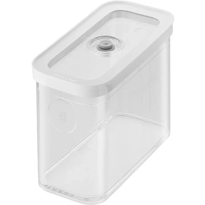 Abbildung von ZWILLING FRESH &amp; SAVE CUBE Box, Größe 2M, Modulare Stapelbare Vorratsdose, Luftdichte Vakuumierbare Aufbewahrung, Spülmaschinengeeignet, Transparent