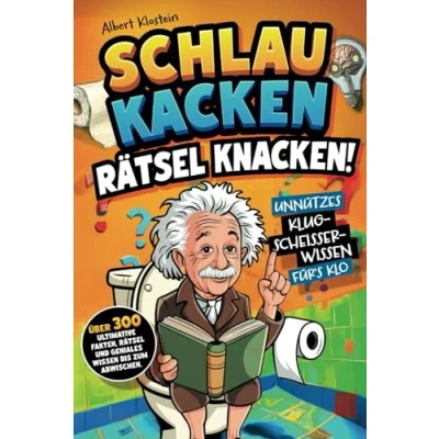 Abbildung von Schlau kacken, Rätsel knacken!: Unnützes Klugscheißer Wissen fürs Klo. Über 300 ultimative Fakten, und geniales bis zum Abwischen ein lustiges Klobuch