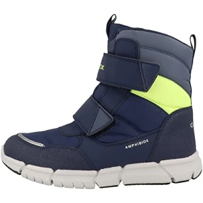 Abbildung von Geox Jungen J Flexyper Boy B Abx Stiefeletten, Navy Fluo Yellow, 28 EU