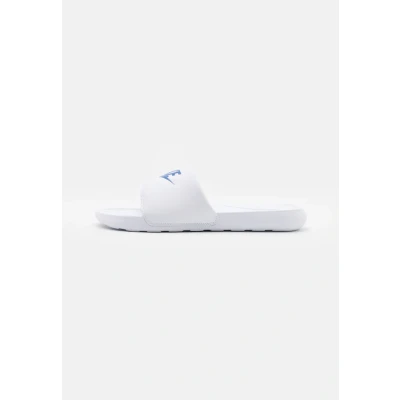 Abbildung von Nike Sportswear Victori ONE Slide Unisex Pantolette flach, Herren, Größe: 45, White/game royal Schuhe