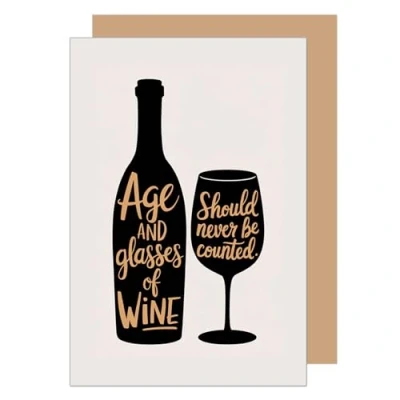 Abbildung von Edition Seidel Premium Geburtstagskarte mit Umschlag. Glückwunschkarte Grußkarte Karte Spruch Geburtstag Happy Birthday Mann Frau Wein (G3672 SW024)