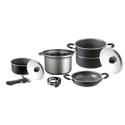 Abbildung von BRUNNER Topfset Pirate aus Aluminium mit Antihaft Beschichtung