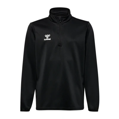 Abbildung von Hummel Essential Halfzip Langarmshirt für Kinder, Größe: 116, Black