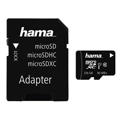 Abbildung von Hama Speicherkarte »microSD Karte, Memory Fast, + Adapter/Foto, Class 10 UHS I 80MB/s«, (UHS 80 MB/s Lesegeschwindigkeit)