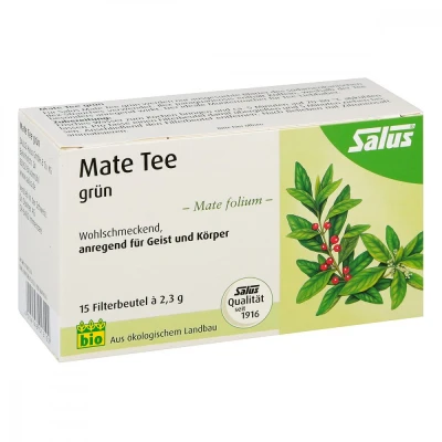 Abbildung von Mate Tee grün Kräutertee folium bio Salus