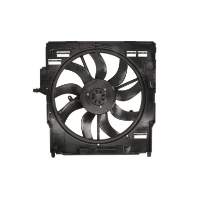 Abbildung von NRF 47845 Lüfter 517 12 850 mit Kühlerlüfterrahmen (Zarge), bürstenloser Motor BMW: X5