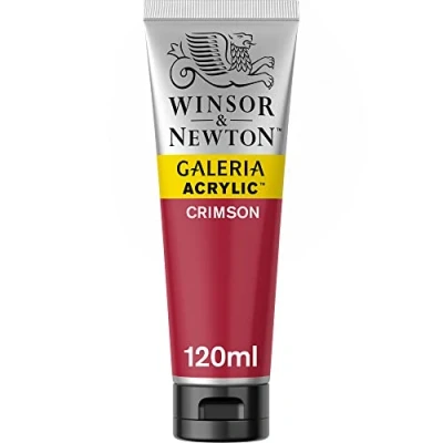 Abbildung von Winsor &amp; Newton 2131203 Galeria Acrylfarbe, hohe Pigmentierung, lichtecht, buttrige Konsistenz, 120ml Tube, karmesin