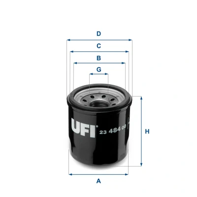 Abbildung von UFI 24.ONE.0B Kraftstofffilter Filtereinsatz 9,5 8 FIAT: Ducato III Van, Platform / Chassis, Minibus, CITROËN: Relay II Van