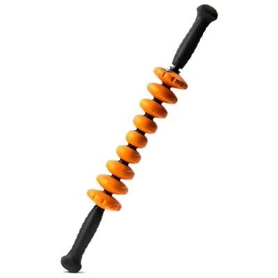 Abbildung von TRIGGERPOINT STK Contour Massageroller, Tragbare Faszienrolle, Massageroller mit Griff, Grün, 19.5&quot;/50cm