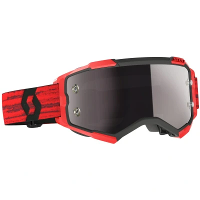 Abbildung von Scott Fury Chrome Red/Black Motocross Brille (Red/Black, One Size)