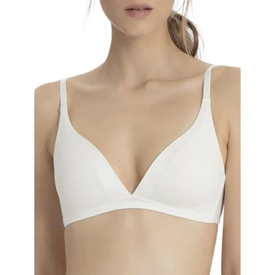 Abbildung von CALIDA Cate Triangel Soft BH mit Schale Damen, verstellbare Träger, Satinblende, bügellos