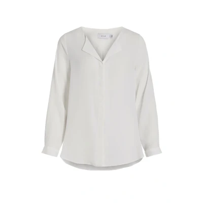 Abbildung von VILA LUCY L S NOOS Bluse, Damen, Größe: XS, Snow white