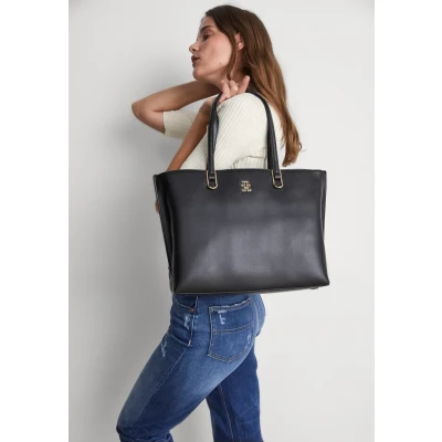 Abbildung von Tommy Hilfiger Timeless Workbag Shopping Bag, Damen, Größe: One Size, Black