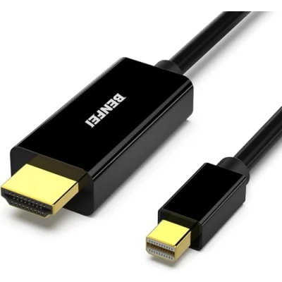 Abbildung von BENFEI Mini Displayport auf HDMI Kabel 1,8m 2 Stück, Vergoldet Thunderbolt Kabel, Geeignet für MacBook Air/Pro Surface Pro Usw.