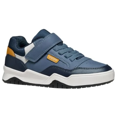 Abbildung von Geox J Perth Sneaker low für Kinder, Größe: 34, Avio grey Schuhe