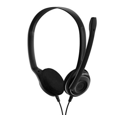 Abbildung von EPOS PC 8 USB On Ear Stereo Wired Headset mit Mikrofon, Kopfhörer Kabel, Inline Lautstärke, Stummschaltung, Mikrofon Rauschunterdrückung, Hochwertig, für Laptop, PC, Mac Online Anrufe Unterric
