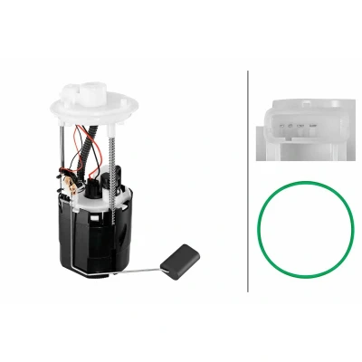 Abbildung von HELLA 8TF 358 306 791 Kraftstoff Fördereinheit mit Dichtung, Tankgeber elektrisch Benzin