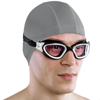 Abbildung von AqtivAqua Photokromatische Schwimmbrille Herren Damen Schwimmbrillen Erwachsene Kinder DX H (Weiß weiß, Fotochromatische)