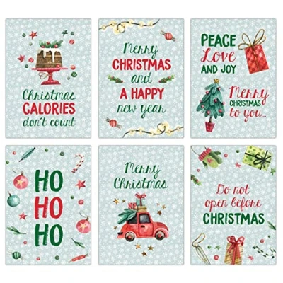 Abbildung von Papierdrachen Weihnachtskarten Set 12 liebevoll gestaltete Postkarten zu Weihnachten Kunstdruck zum Verschicken, Pakete dekorieren und Sammeln 13 Mint englisch